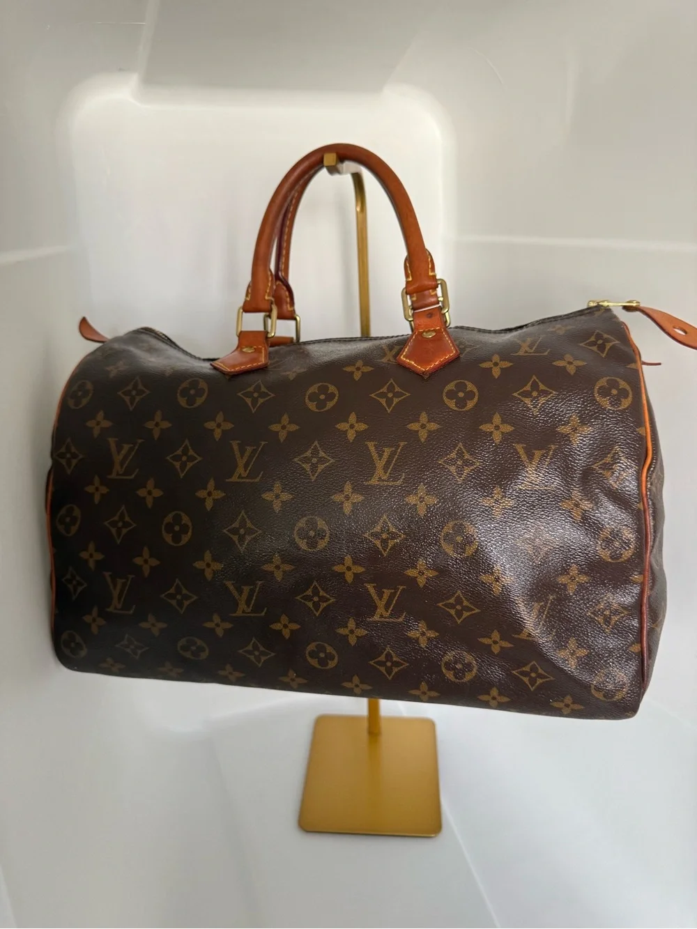 Louis Vuitton Monogram Speedy 30 Hand Bag SD1179 Auth Used